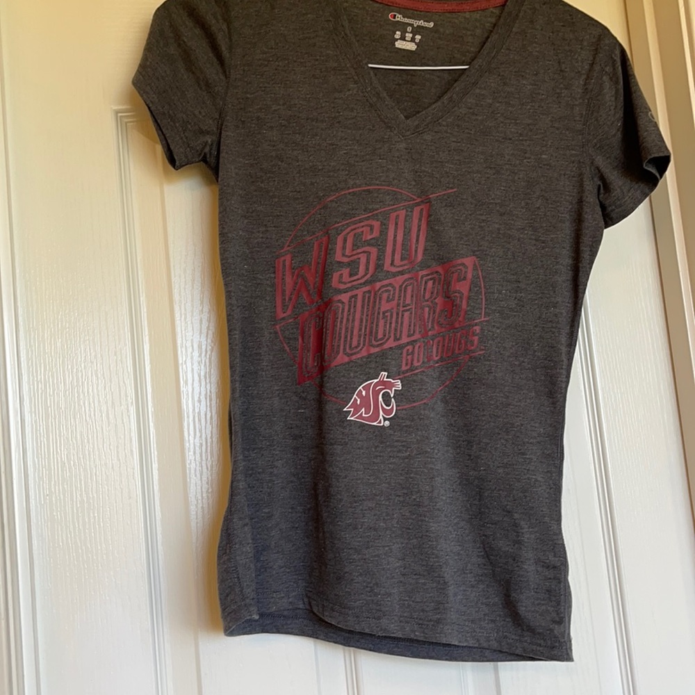 Champion WSUT shirt worn once gray and red